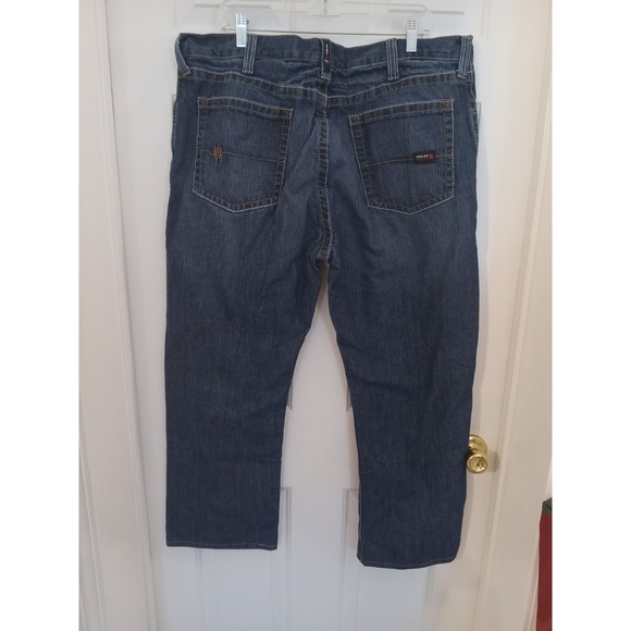 Ariat FR M4 Relaxed Boot Jeans Mens 40x30 Dark Wash Bootcut CAT 2 2112 20.0 ATPV - Picture 3 of 16